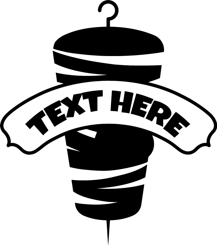 Kebab food wall vinyl sticker - TenStickers