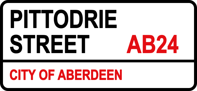 Pittodrie street Aberdeen country Sticker - TenStickers