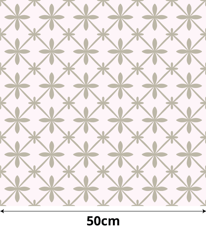 Vinilo mueble patrón vintage color beige - TenVinilo