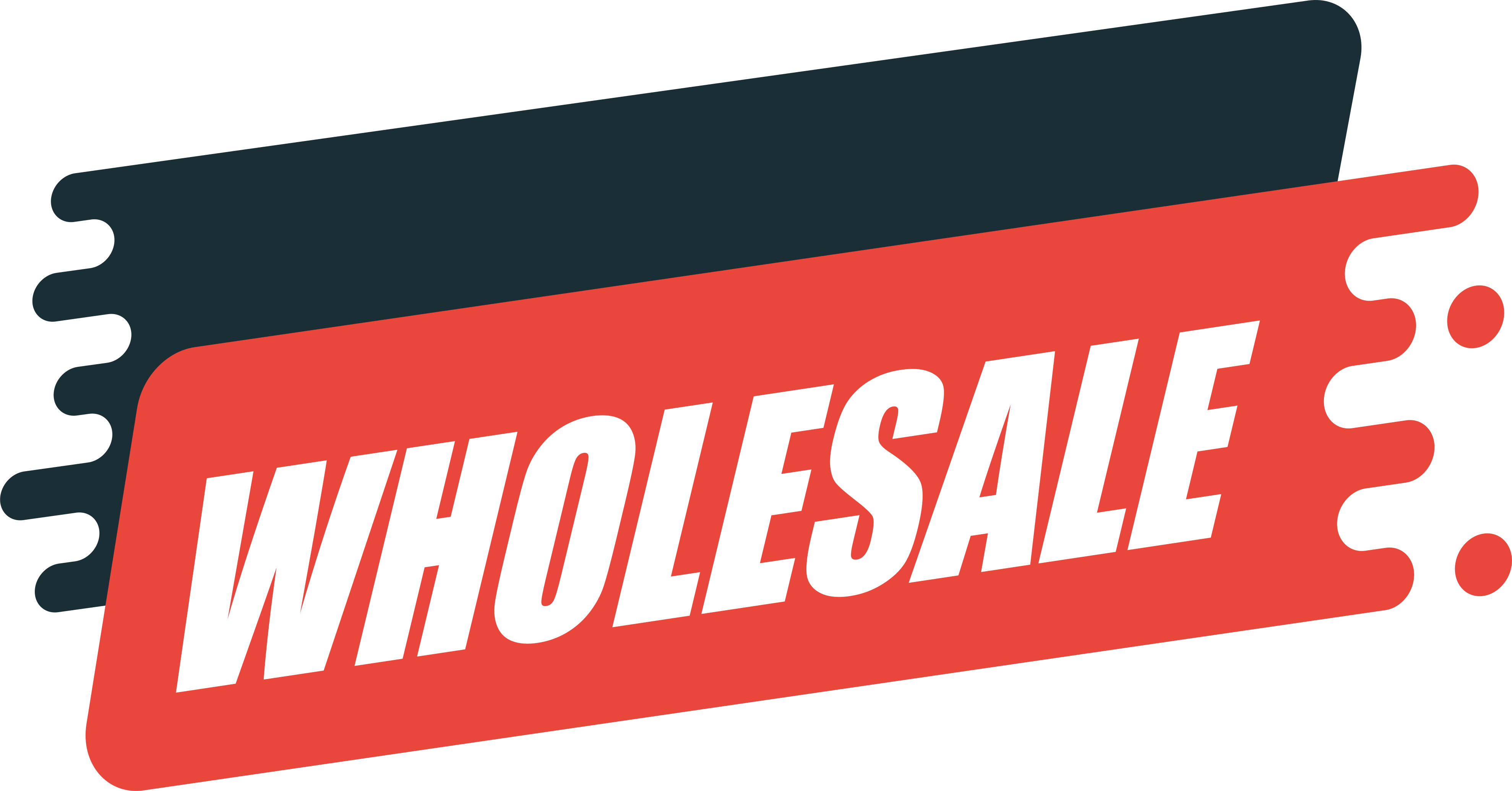 Red wholesale shop window sticker - TenStickers