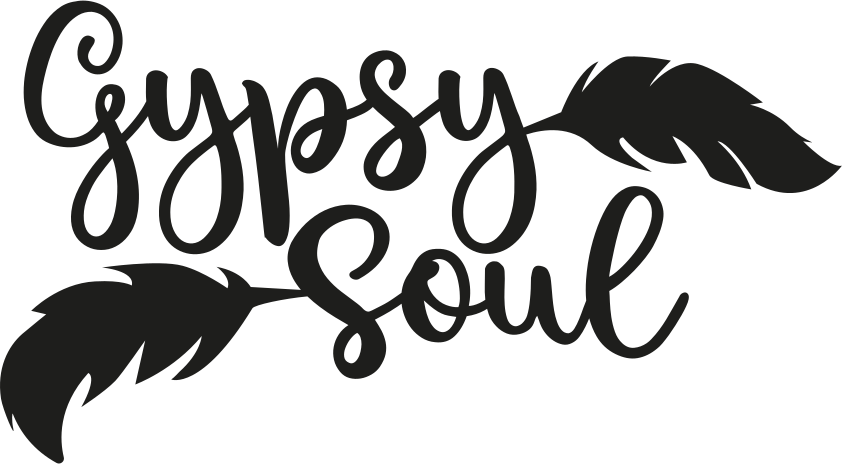 Gypsy soul text wall sticker - TenStickers