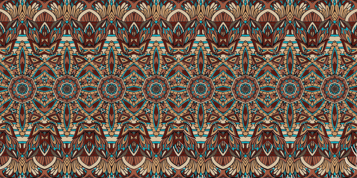 Gypsy pattern abstract furniture sticker - TenStickers