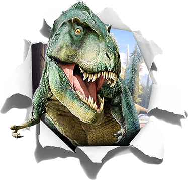 Adesivo 3D T-rex - TenStickers