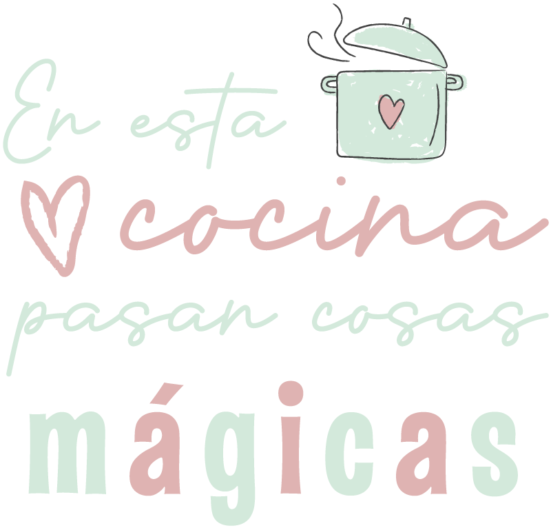 Vinilo para cocina frase célebre cosas mágicas - TenVinilo