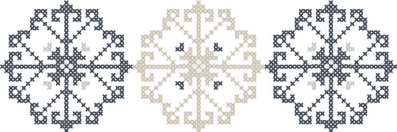 Sticker flocon de neige alpin - TenStickers