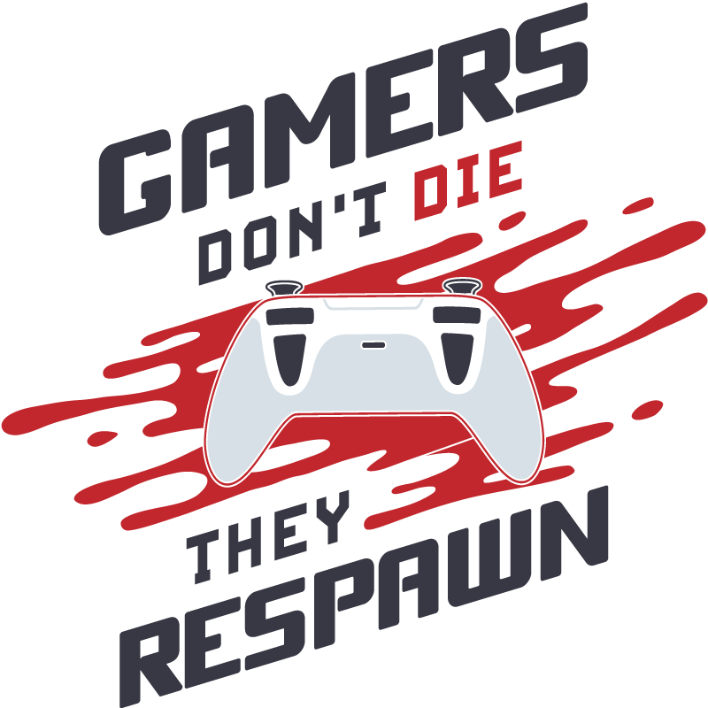 Gamer Respawn video game sticker - TenStickers