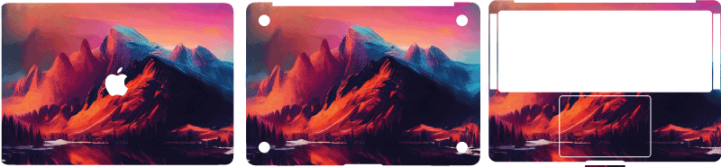 Stenska nalepka fantazijska pokrajina narava - TenStickers