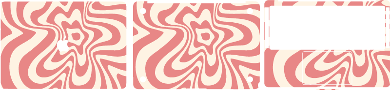 Abstrakte Deko-Aufkleber Groovige welle - TenStickers