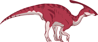 Vinilo dibujo dinosaurio Parasaurolofus - TenVinilo