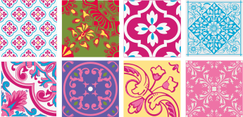 Vinilo azulejos mediterráneos estridentes - TenVinilo