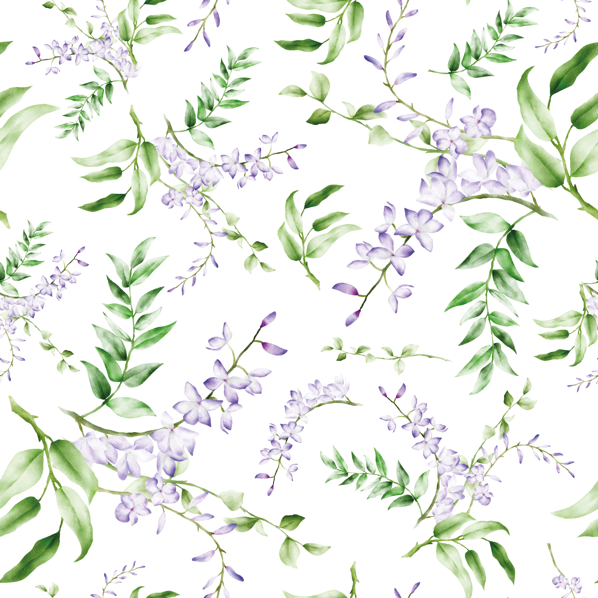 Doorschijnende raamsticker met lavendel print - TenStickers