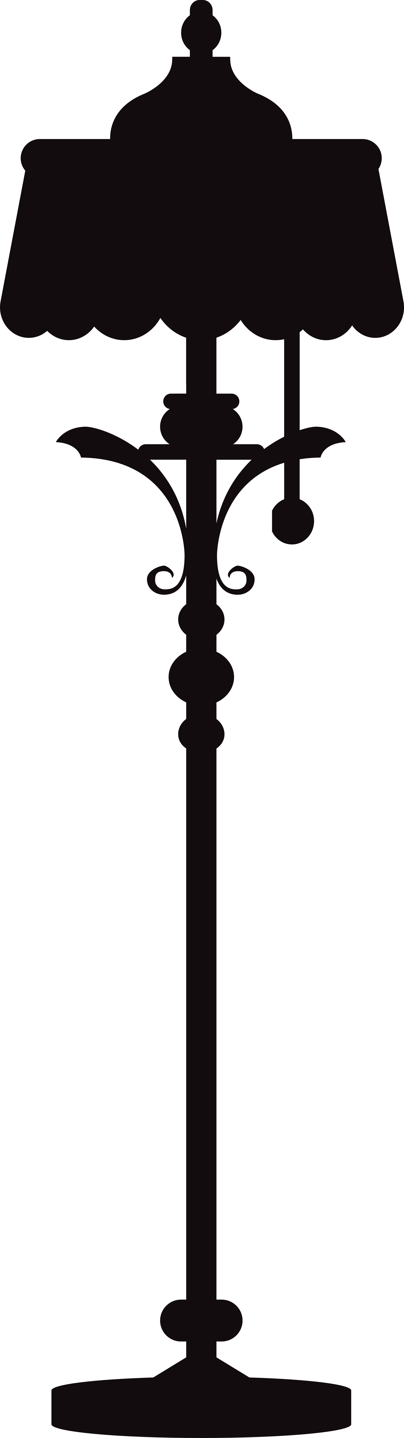 Lamp silhouette vintage stickers - TenStickers