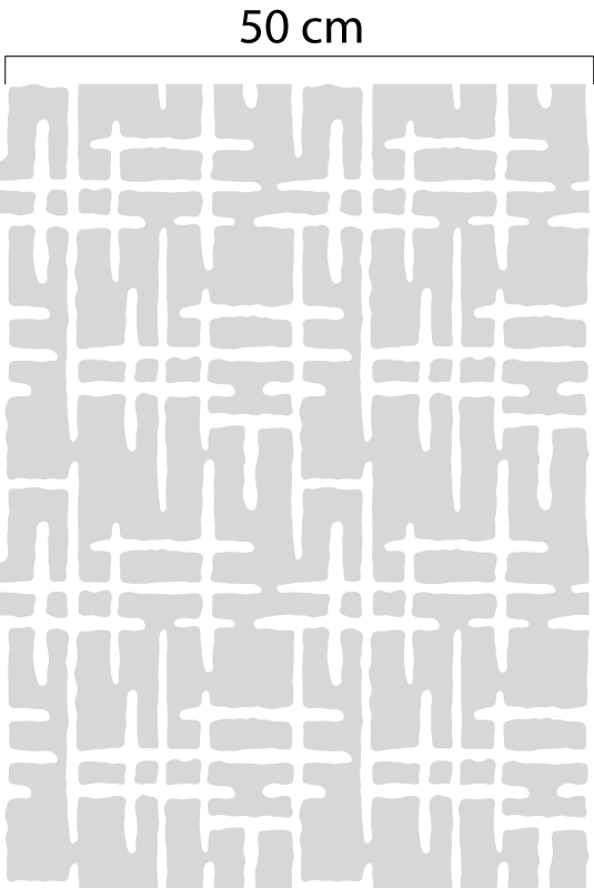 Crossed Translucent Lines window sticker - TenStickers