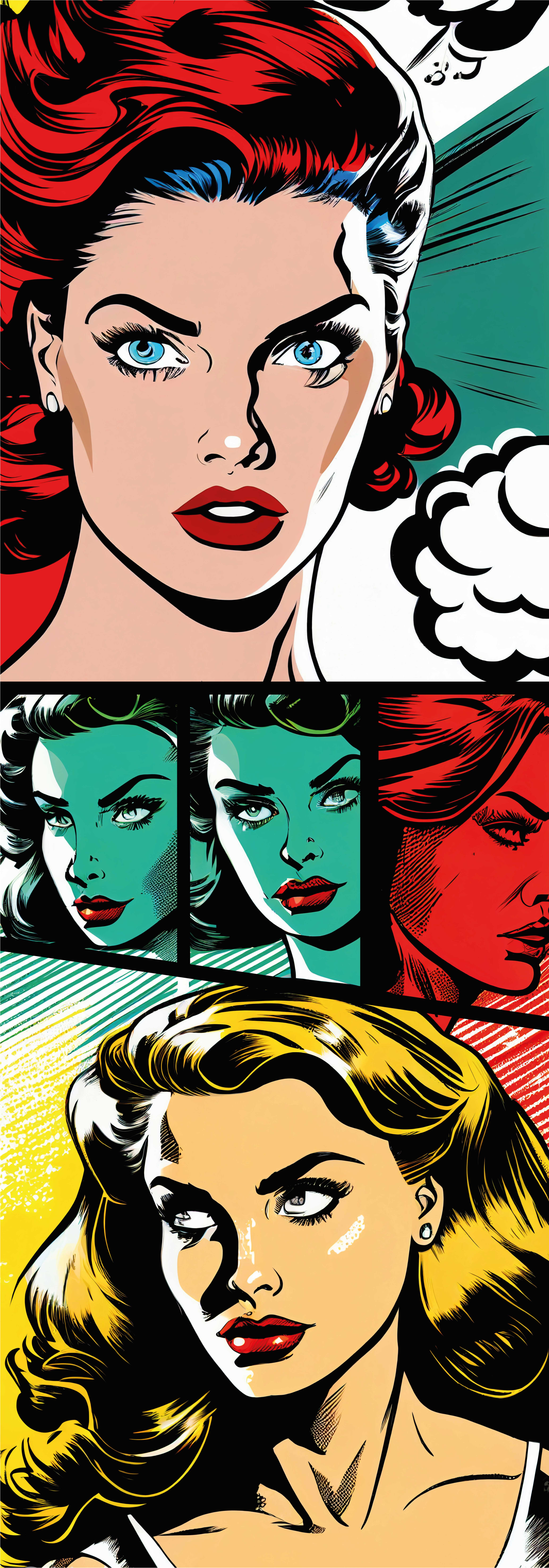 Vintage Comic Vinyl Fridge Sticker - TenStickers