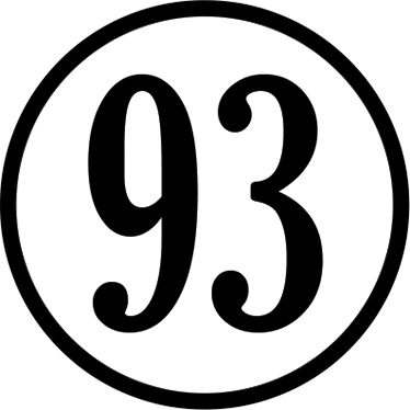 Numéros autocollants de 1 à 45 Chiffre couleur sur fond blanc