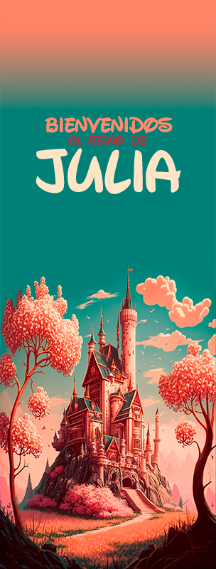 Vinilo puerta reino personalizado - TenVinilo