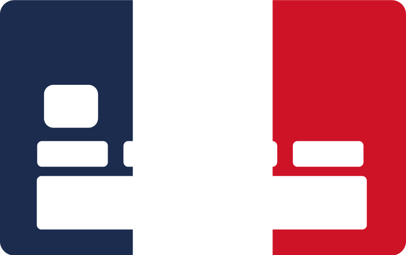 Sticker style drapeau français - TenStickers