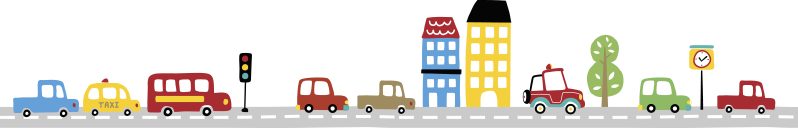 Cenefa decorativa carretera y coches - TenVinilo