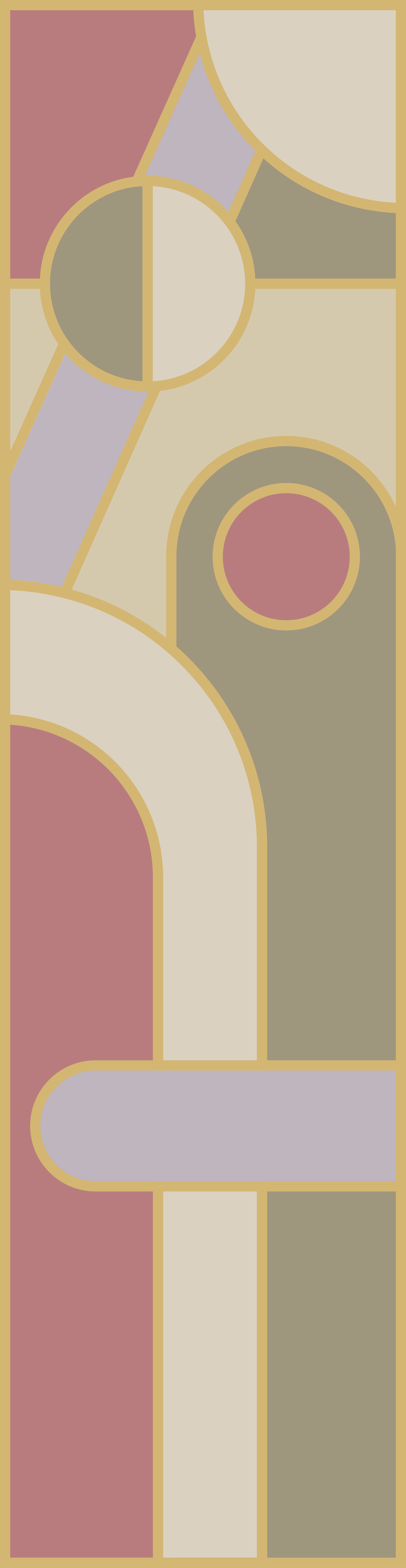 Adesivo forme geometriche circolari colorate - TenStickers