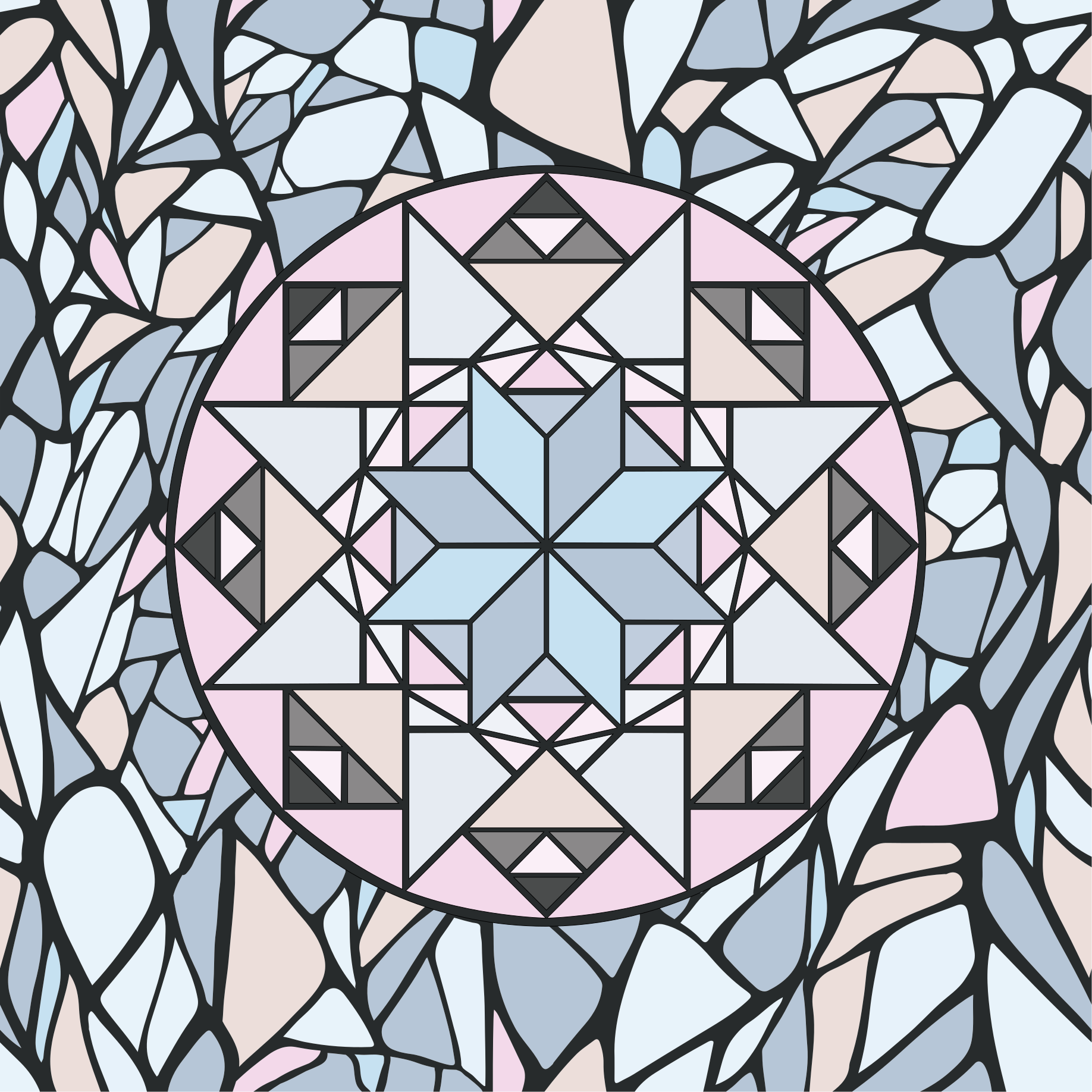 Coloured Glass window sticker - TenStickers