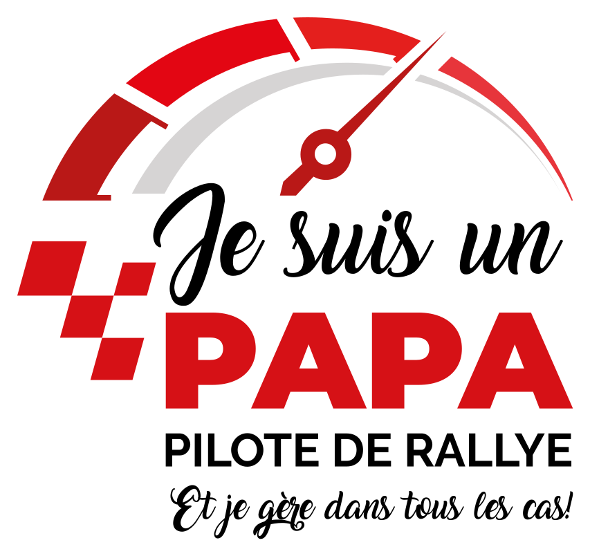 Autocollant voiture papa pilote de rallye - TenStickers