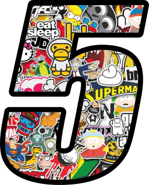 Pegatina moto Número bomb - TenVinilo