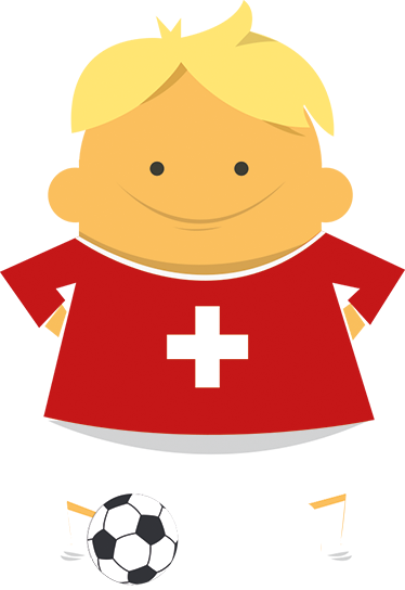 Adesivo calciatore Svizzera - TenStickers
