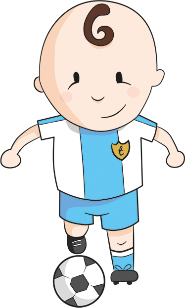 Tenstickers Muursticker Kinderkamer Voetballer tenstickers kopen in de aanbieding