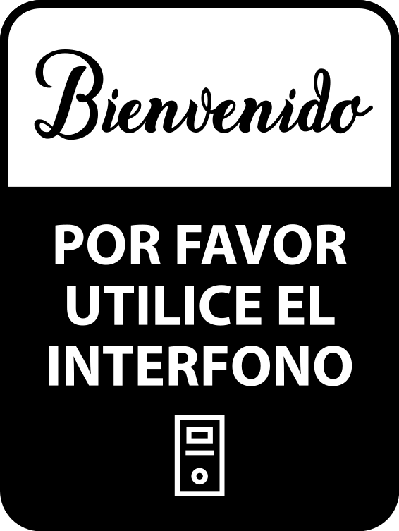 Señalética adhesiva utilice el intercomunicador - TenVinilo