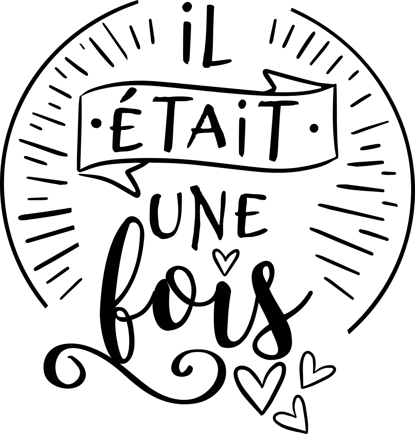 Sticker conte enfant il était une fois - TenStickers