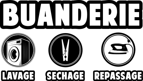 Sticker Buanderie – Stickers STICKERS MAISON STICKERS BUANDERIE - Ambiance- sticker