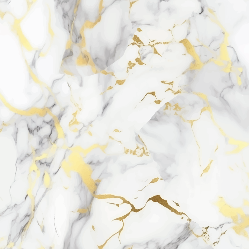 white marble with golden veins texture sticker - TenStickers