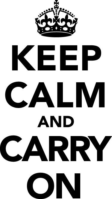 励志墙贴 保持冷静，继续前进。 - TenStickers