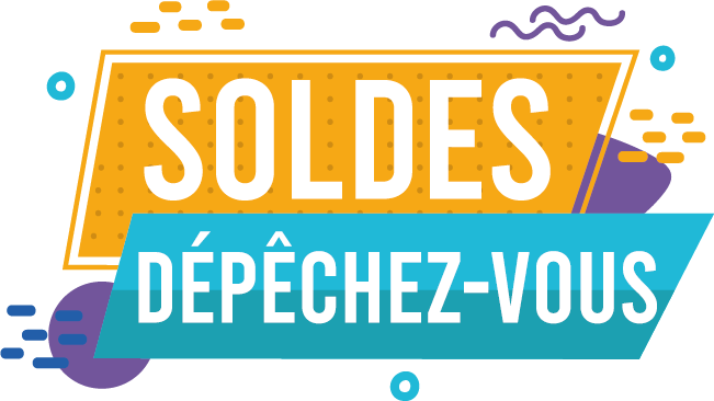 Sticker soldes dépechez-vous - TenStickers