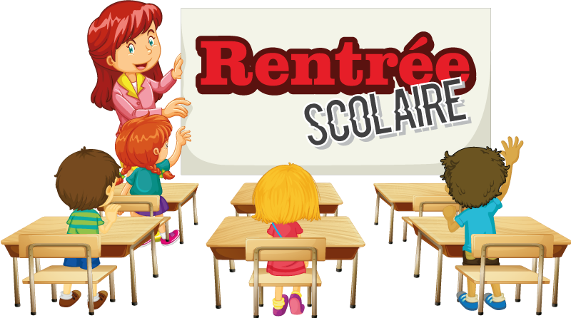 Sticker vitre salle de classe rentrée scolaire  - TenStickers