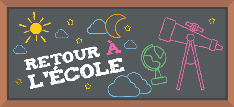 Sticker retour à l'école sur une ardoise - TenStickers