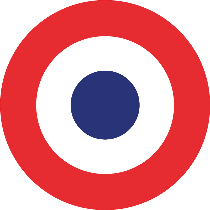 Sticker voiture cocarde française - TenStickers