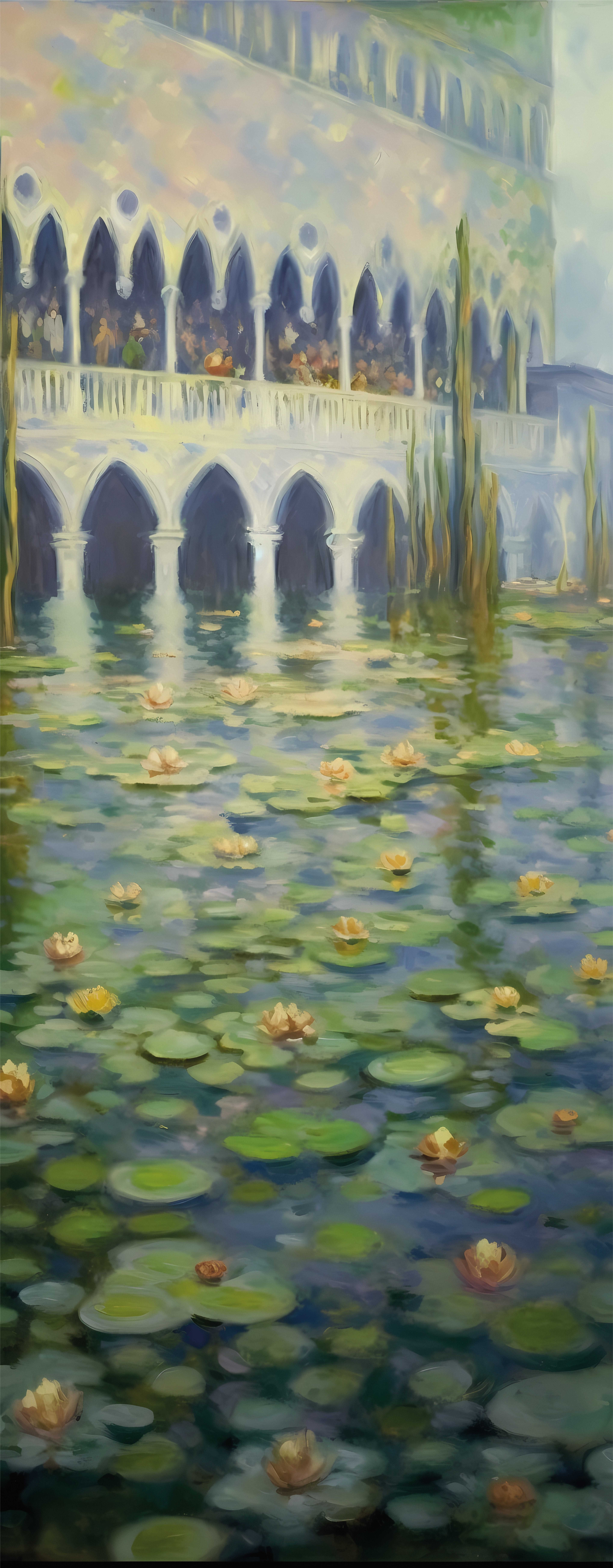 Impressionism art paint fridge sticker - TenStickers