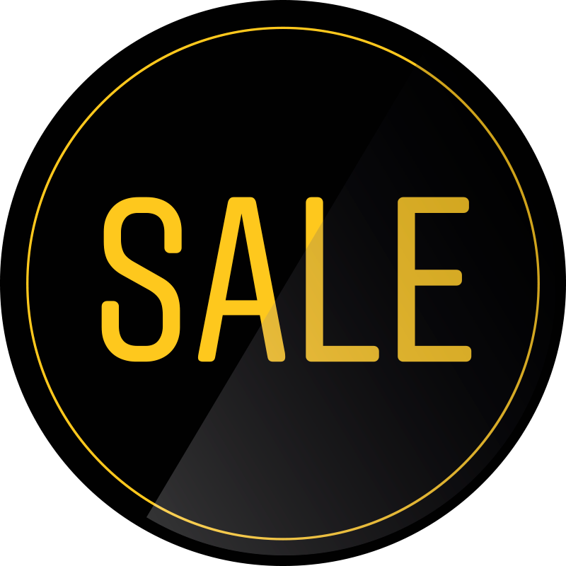 Vinilo rebajas promoción de forma circular - TenVinilo