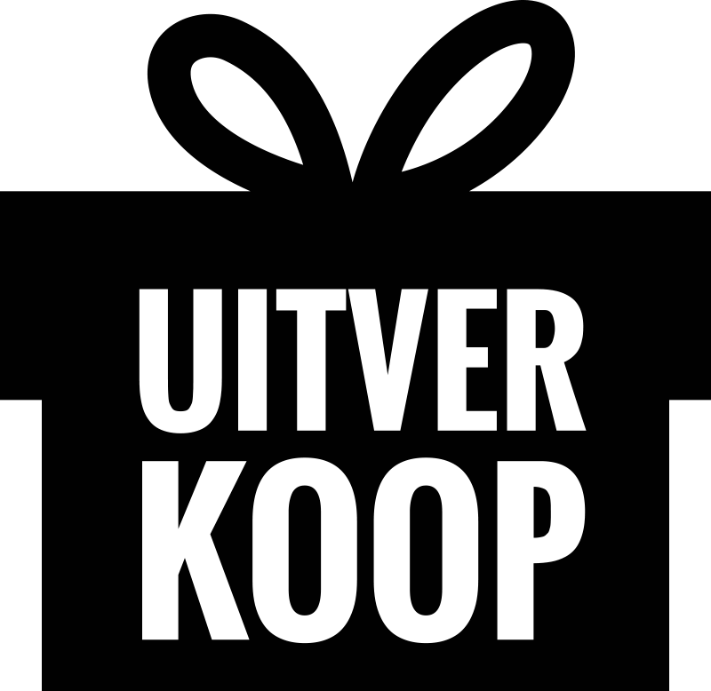 Geschenkdoos Uitverkoop Sticker Zwart Wit - TenStickers