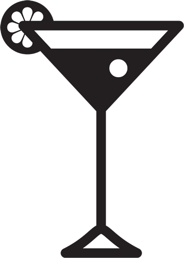 벽 스티커를 마신다 칵테일 아이콘 - TenStickers