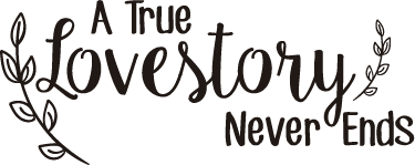 Vinilo decorativo true lovestory - TenVinilo