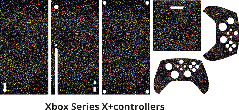 Skin para xbox brilho preto - TenStickers