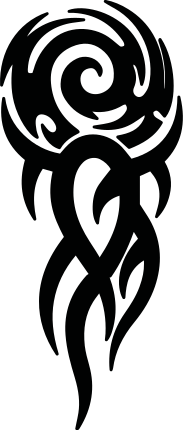 Helm stickers tribaal symbool - TenStickers