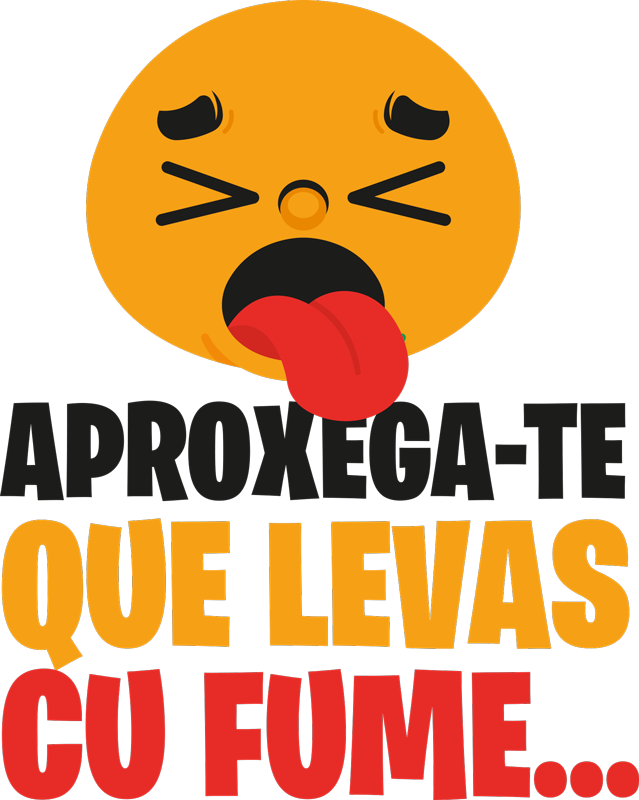 Autocolante carro aproxega-te que levas cu fume - TenStickers