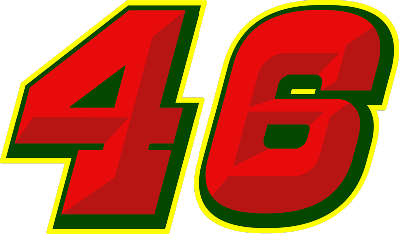 Autocolante para motas número personalizável - TenStickers