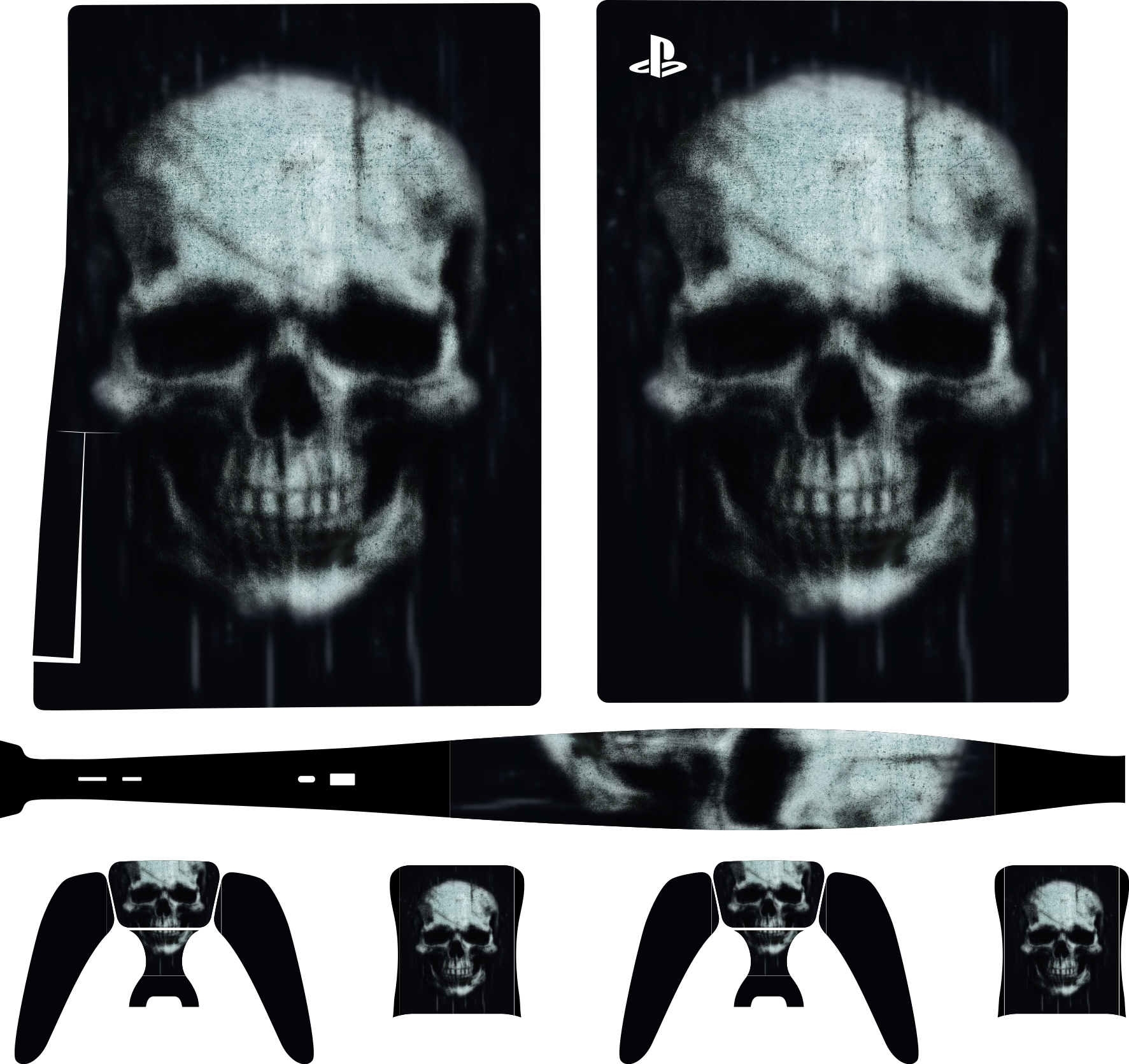 PS5的皮肤 垃圾骷髅皮肤 - TenStickers