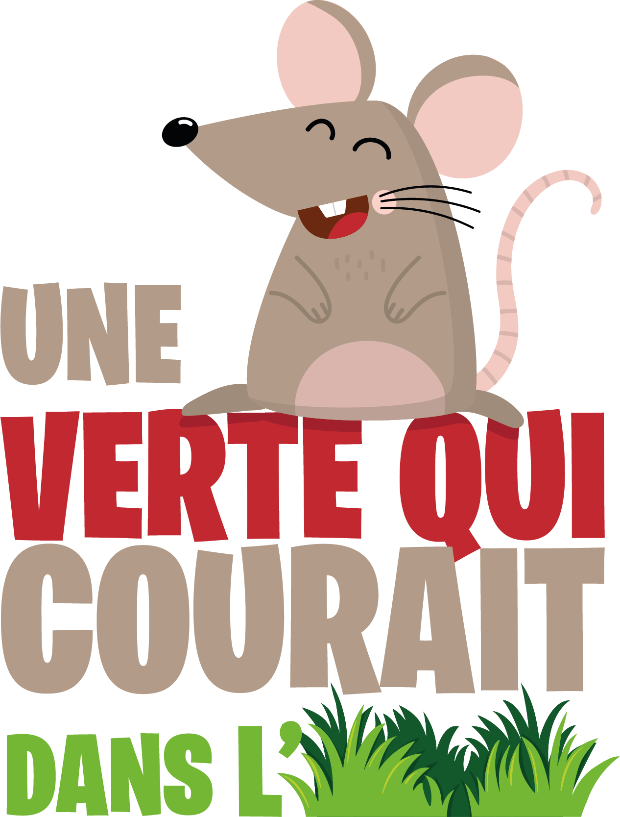 Sticker comptine Une Souris Verte - TenStickers