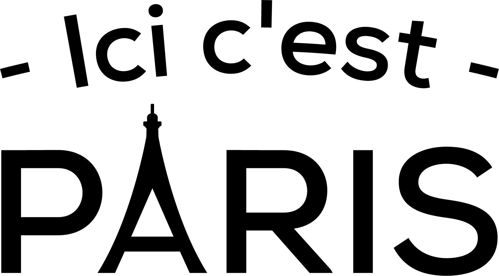 Sticker foot phrase "Ici c'est Paris" - TenStickers