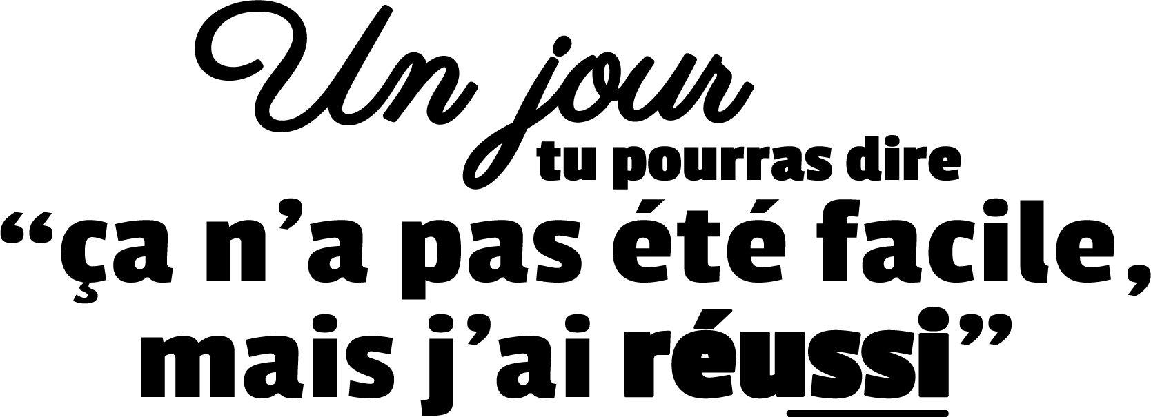 Sticker motivation succès J'ai Réussi - TenStickers